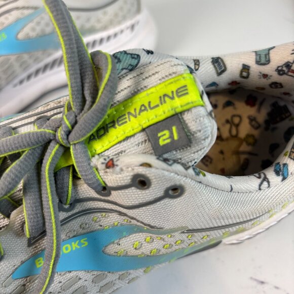 Brooks Adrenaline GTS 21 Women’s 8.5 Running Shoes First Responder Nurse Medical - Picture 9 of 16